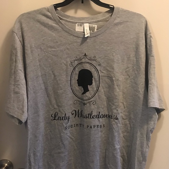 Women’s plus size 2XL “Lady Whistledown’s Society Papers” gray t-shirt - Picture 1 of 3